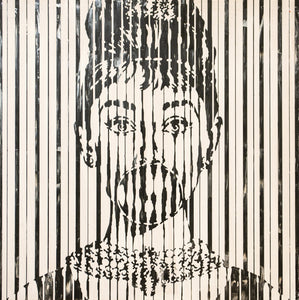sean christopher ward artwork wichita kansas acrylic painting vivid vibrant ict op art optical illusion contemporary extroidanary psychedelic trippy pop audrey hepburn