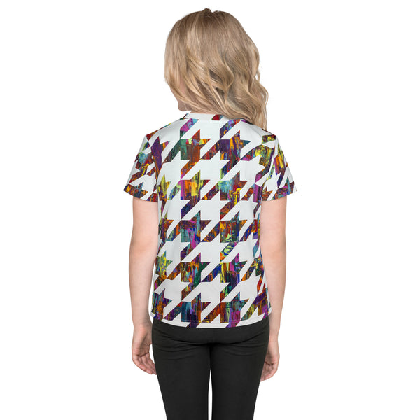 What Came First, Galaga or Houndstooth Kids crew neck t-shirt