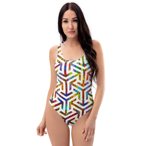 Divide and Conquer One-Piece Swimsuit