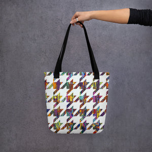 Which Came First, Galaga or Houndstooth Tote bag