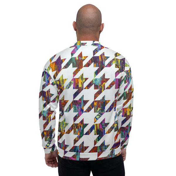 Which Came First, Galaga or Houndstooth Unisex Bomber Jacket