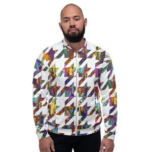 Which Came First, Galaga or Houndstooth Unisex Bomber Jacket