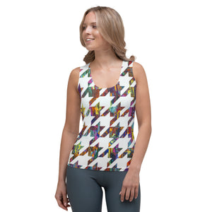 Which Came First, Galaga or Houndstooth Women's Tank Top