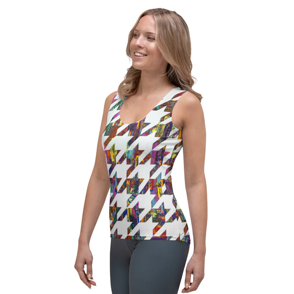 Which Came First, Galaga or Houndstooth Women's Tank Top